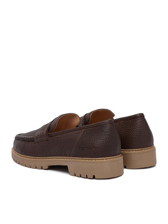 Guess Jeans Loafersy Guess Jeans EO-FOX-04 MI08 Hnědá
