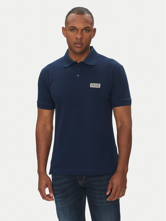 Versace Jeans Couture Versace Jeans Couture Polo 78GAGT08 Blu scuro Regular Fit