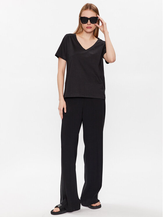 Calvin Klein Calvin Klein Marškinėliai K20K205338 Juoda Regular Fit