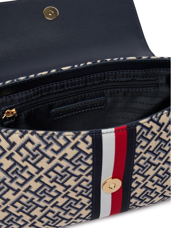 Tommy Hilfiger Táska Tommy Hilfiger Th Jacquard Ess Crossover AW0AW19066 Kék