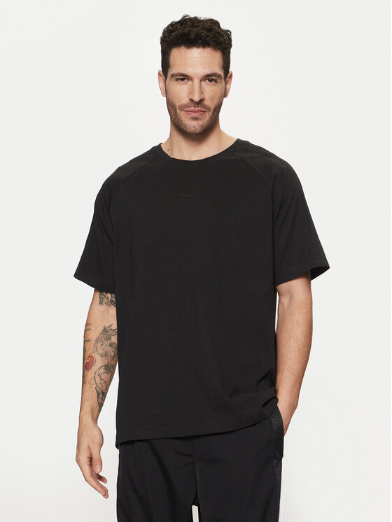 adidas adidas Футболка Premium Essentials JC9570 Чорний Loose Fit