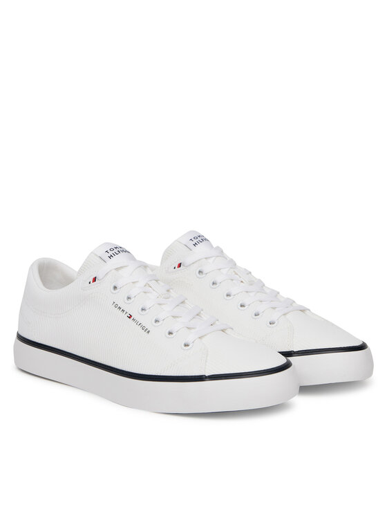 Tommy Hilfiger Tenisenes Tommy Hilfiger Hi Vulc Core Low Ii Mesh FM0FM05513 Balts