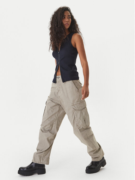 G-STAR G-Star Raw Παντελόνι υφασμάτινο D28756-D388 Μπεζ Boyfriend Fit