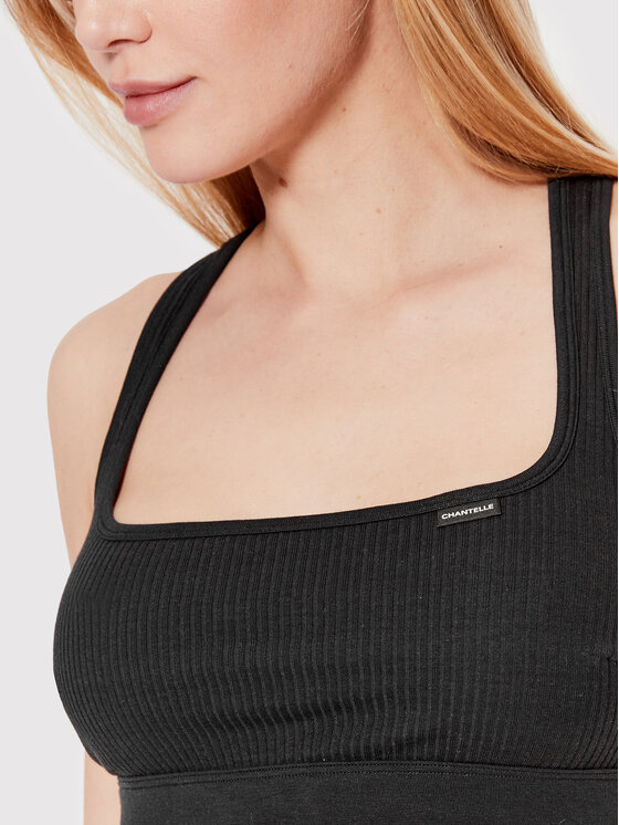 Chantelle Chantelle Top nedrček Cotton Comfort C15P10 Črna