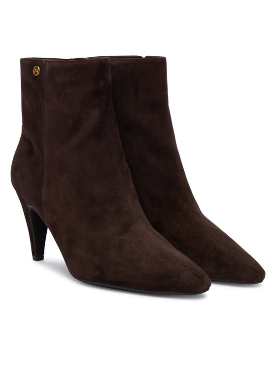 MICHAEL Michael Kors Polokozačky MICHAEL Michael Kors Daniela Heeled 40F6DNME6S Hnědá