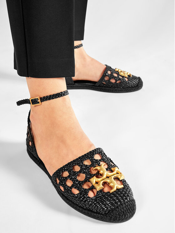 Tory Burch Еспадрили Tory Burch Eleanor Woven D'Orsay Flat 81030 Черен