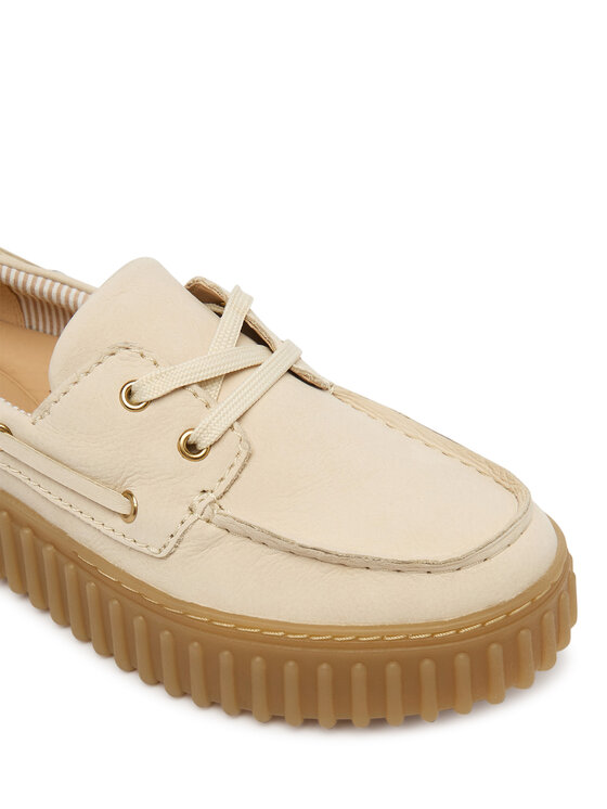 Clarks Туфлі Clarks Torhill Boat 26186302 Écru