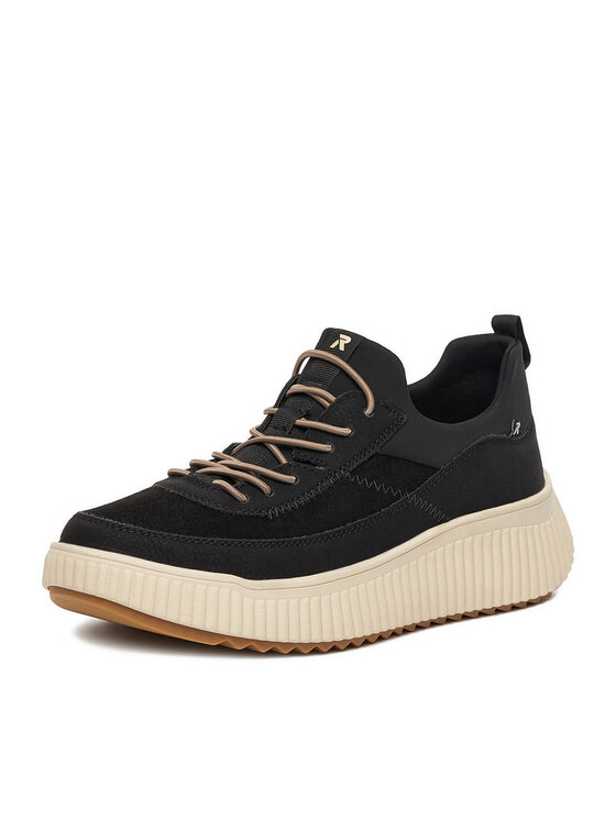 Rieker Sneakersy Rieker W1703-00 Černá