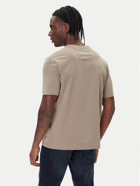 BOSS BOSS Camiseta Tchup 50473278 Beis Relaxed Fit