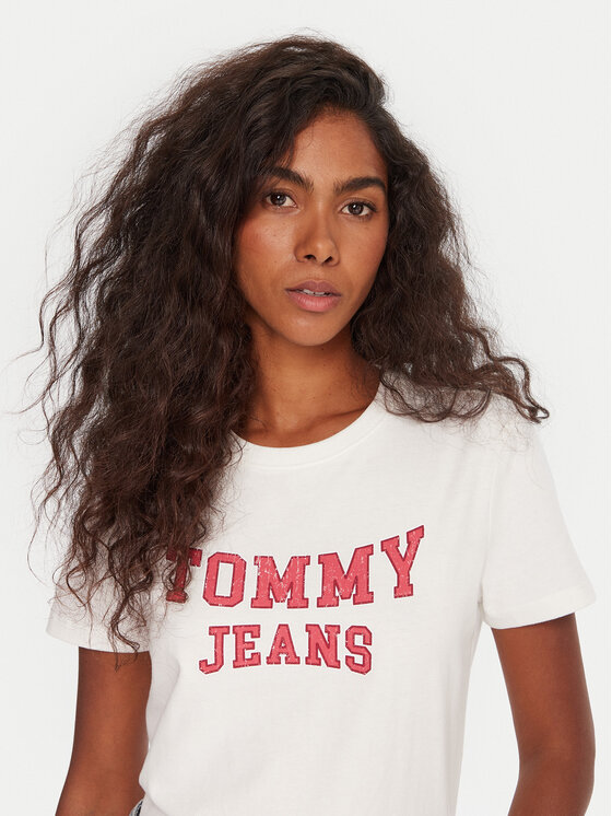 Tommy Jeans Tommy Jeans Camiseta Varsity DW0DW21966 Blanco Regular Fit