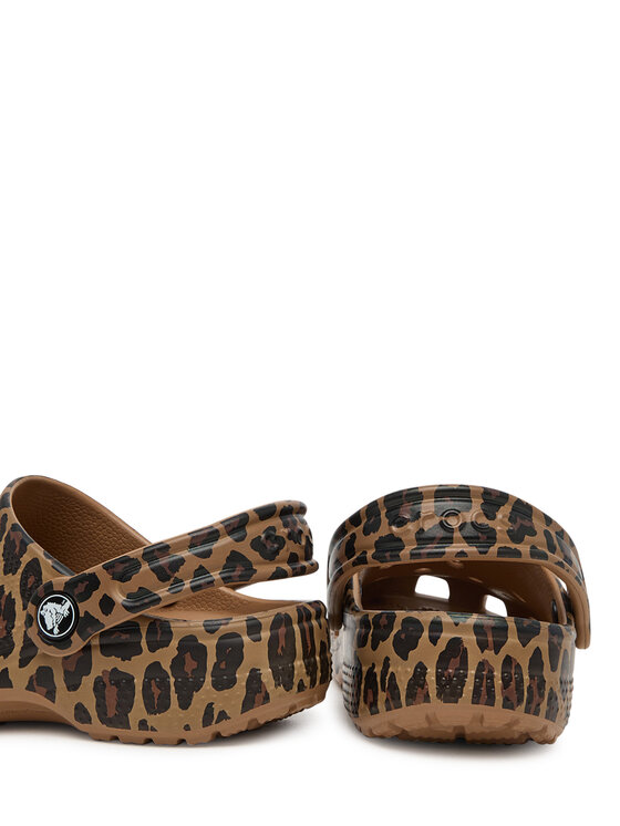 Crocs Шльопанці Crocs Classic Animal Clog 211881 Коричневий