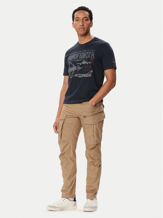 Aeronautica Militare Aeronautica Militare Camiseta 262TS2585UJ00750 Azul marino Regular Fit