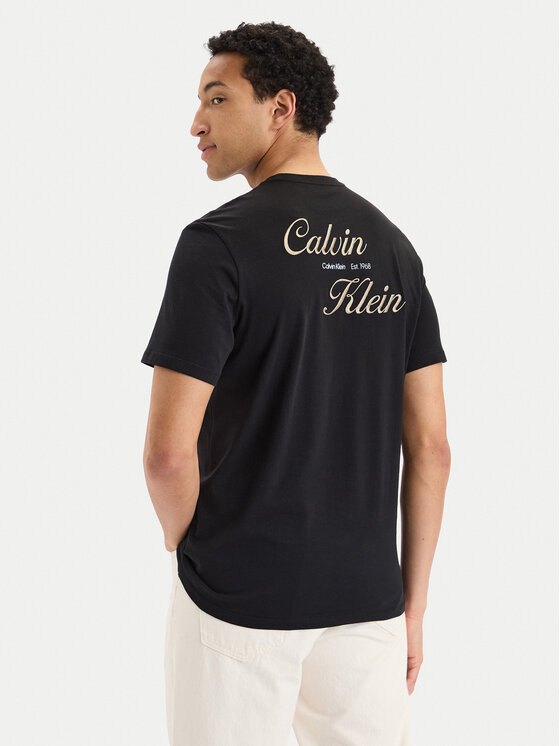 Calvin Klein Jeans Calvin Klein Jeans Camiseta SS 30s EU LV04RG804G Negro Regular Fit
