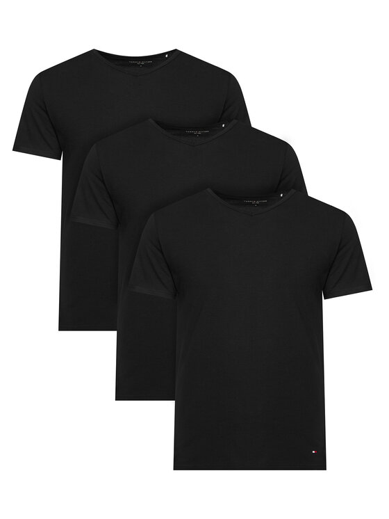 Tommy Hilfiger Tommy Hilfiger Conjunto de camisetas UM0UM03929 Negro Slim Fit