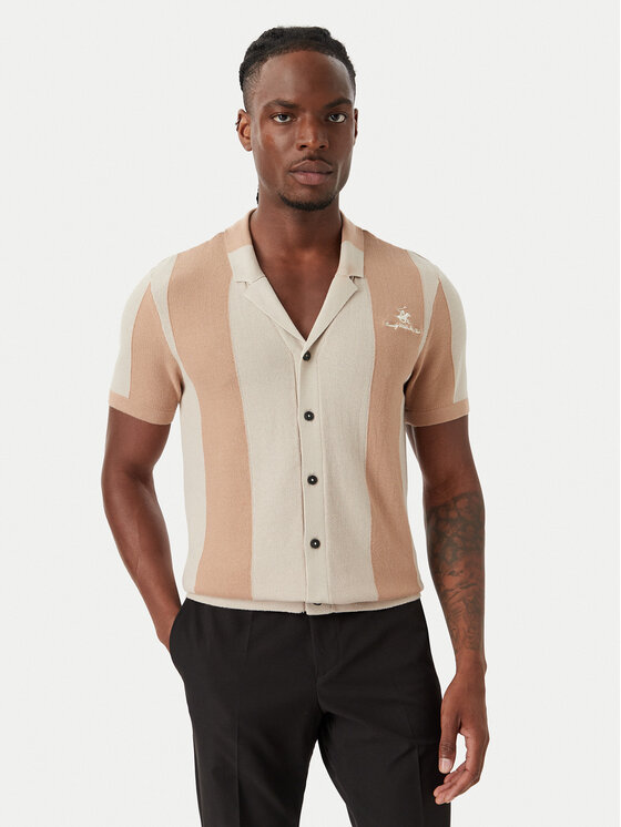 Beverly Hills Polo Club Beverly Hills Polo Club Сорочка M7613-HR Темно-бежевий Regular Fit