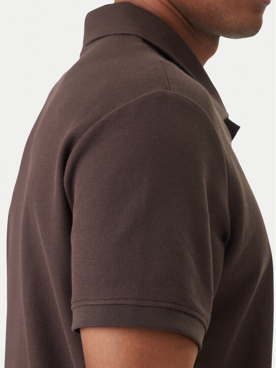 Calvin Klein Jeans Calvin Klein Jeans Polo Easy Micro Waffle LV04RF205G Marrón Regular Fit