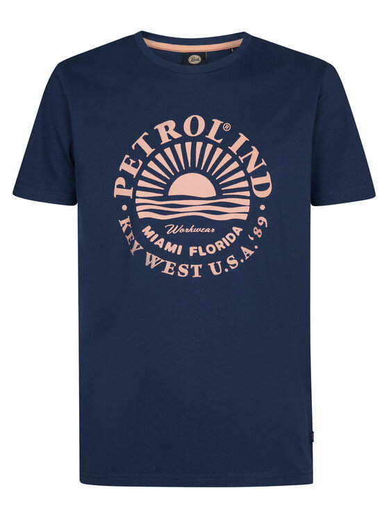 Petrol Industries Petrol Industries Camiseta M-1050-TSR127 Azul marino Regular Fit