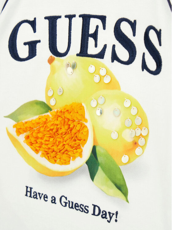 Guess Guess Camiseta J6GI08 K8HM4 Blanco Regular Fit