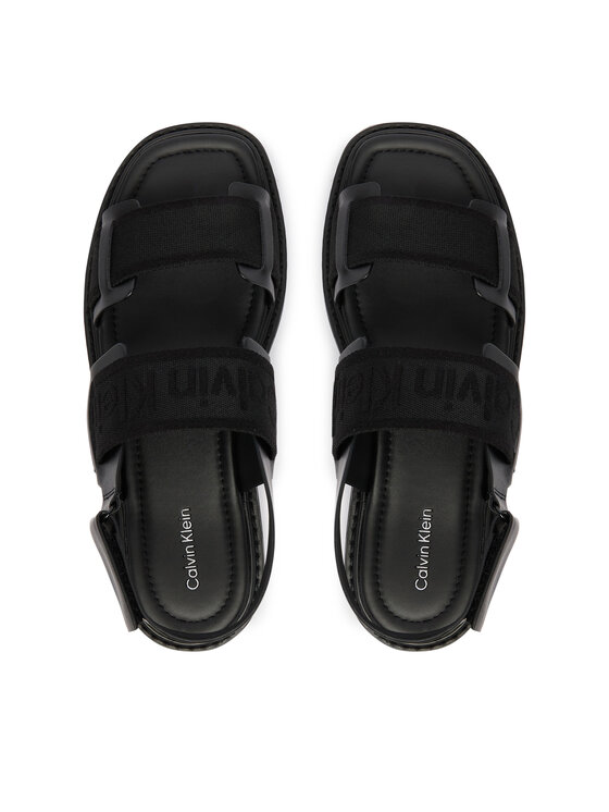 Calvin Klein Sandales Calvin Klein Sq Molded Sandal Webb HW0HW02872 Melns