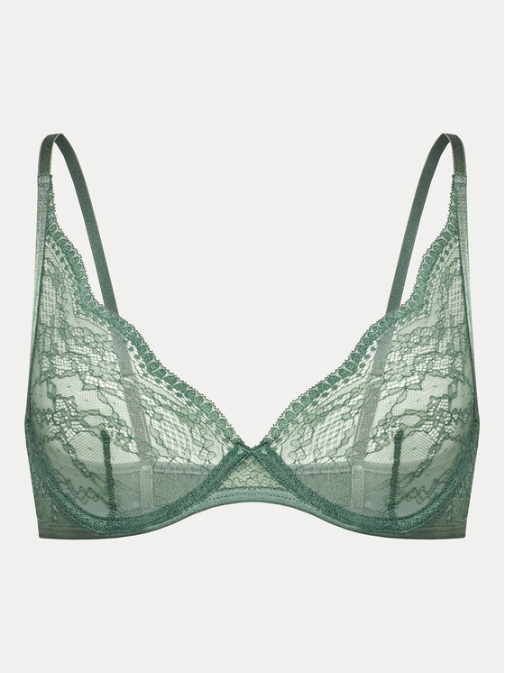 Hunkemöller Hunkemöller Nedrček s kostjo Isabelle 204684 Zelena