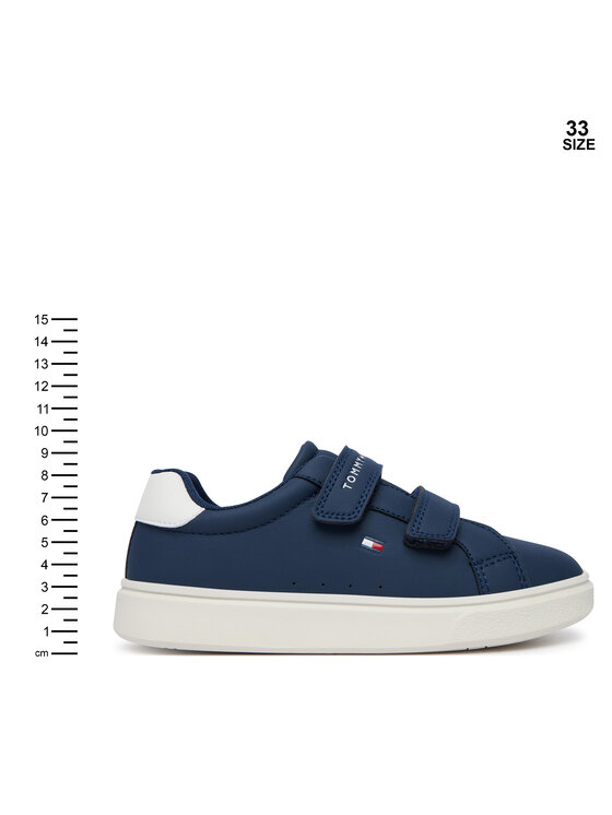 Tommy Hilfiger Sportcipők Tommy Hilfiger Low Cut Velcro Sneaker T1X9-35216-1355 S Sötétkék