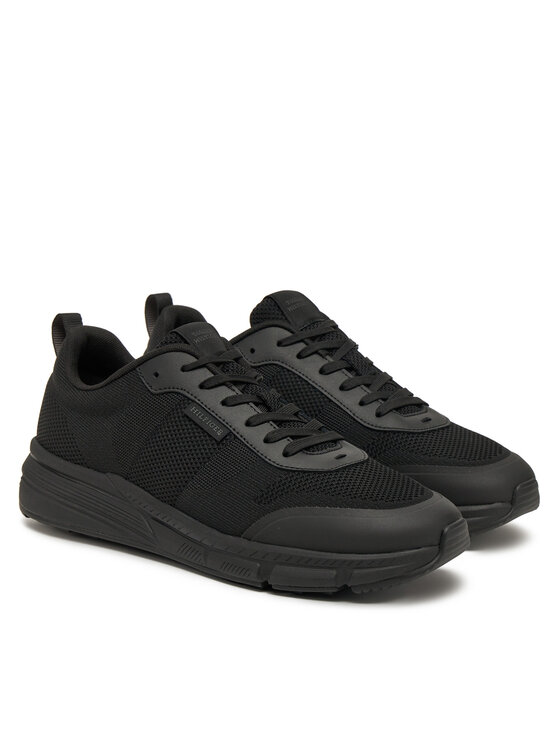 Tommy Hilfiger Superge Tommy Hilfiger Lightweight Modern Knit Runner FM0FM05326 Črna