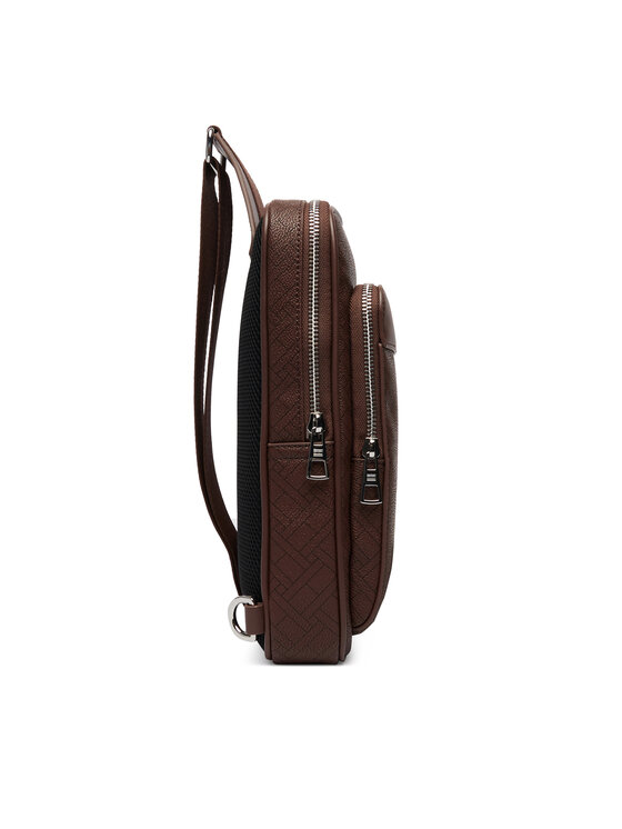 Tommy Hilfiger Borsellino Tommy Hilfiger Th Flag Monogram Sling Pack AM0AM14140 Marrone