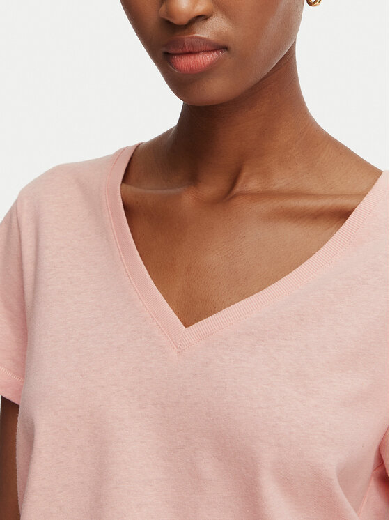 Tommy Hilfiger Tommy Hilfiger Camiseta WW0WW48704 Rosa claro Regular Fit