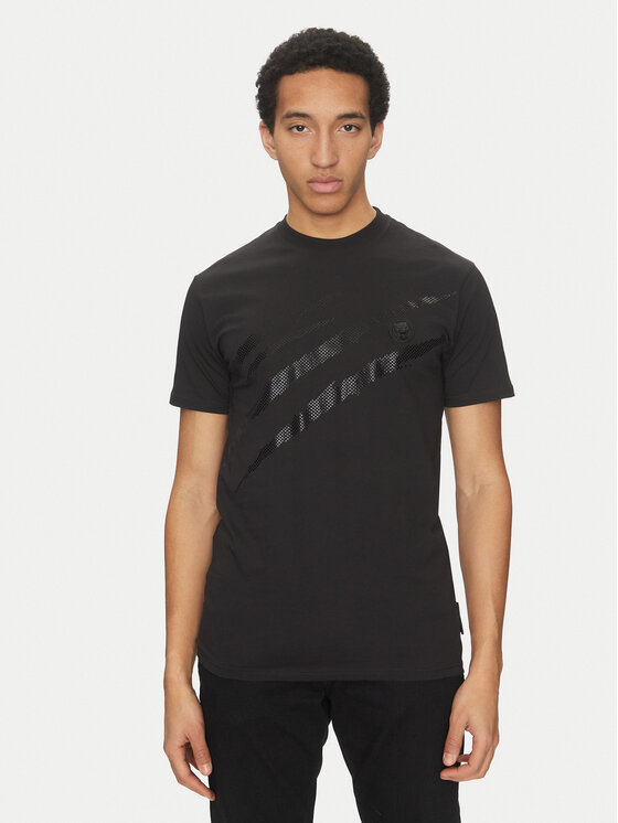 Plein Sport Plein Sport Футболка SAEC MTK8008 STE001N Чорний Regular Fit