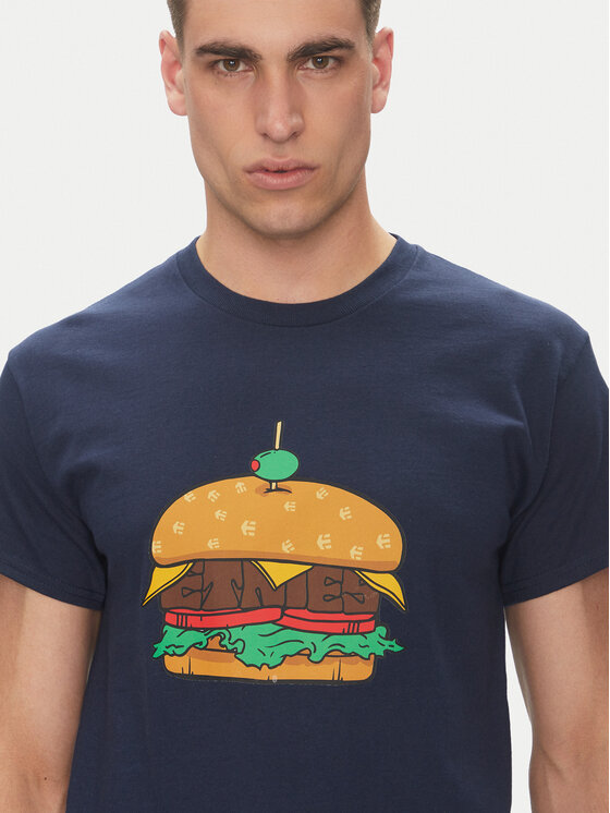 Etnies Etnies T-shirt Burger 4130004128 Tamnoplava Regular Fit