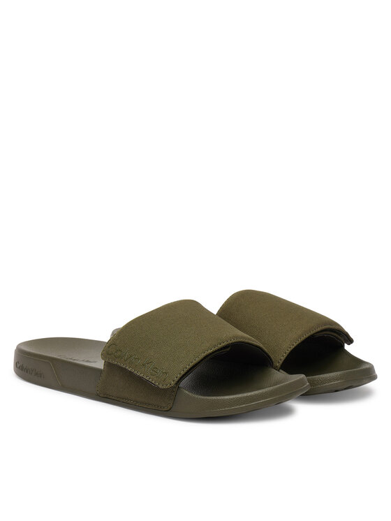 Calvin Klein Ciabatte Calvin Klein Ess Slide Adj Monobrand Cv HM0HM02115 Verde