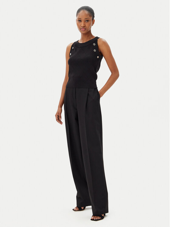 Artigli Artigli Топ ACMA001879 002 Чорний Regular Fit