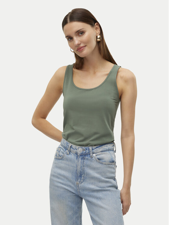 Vero Moda Vero Moda Marškinėliai Lulu 10323756 Žalia Regular Fit