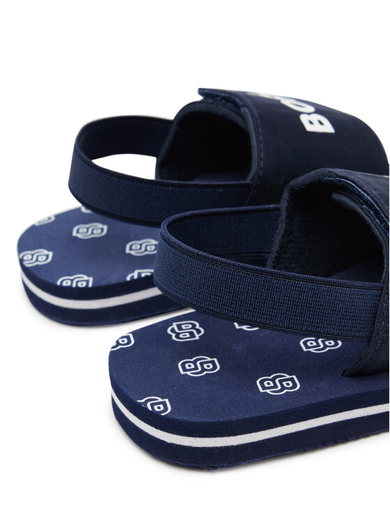 BOSS Sandály BOSS J52156 S Tmavomodrá