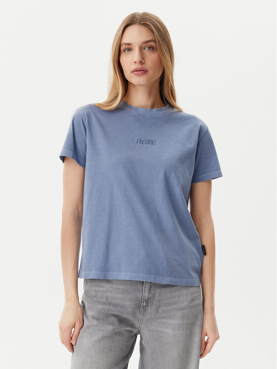 Napapijri Napapijri Футболка S-Azure NP0A4IG3 Голубий Regular Fit