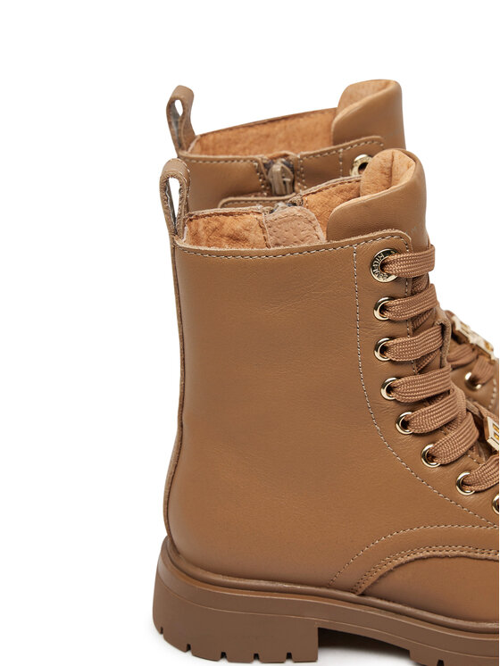 Tommy Hilfiger Planinarske cipele Tommy Hilfiger Lace-Up Bootie T3A5-33568-0092 M Smeđa