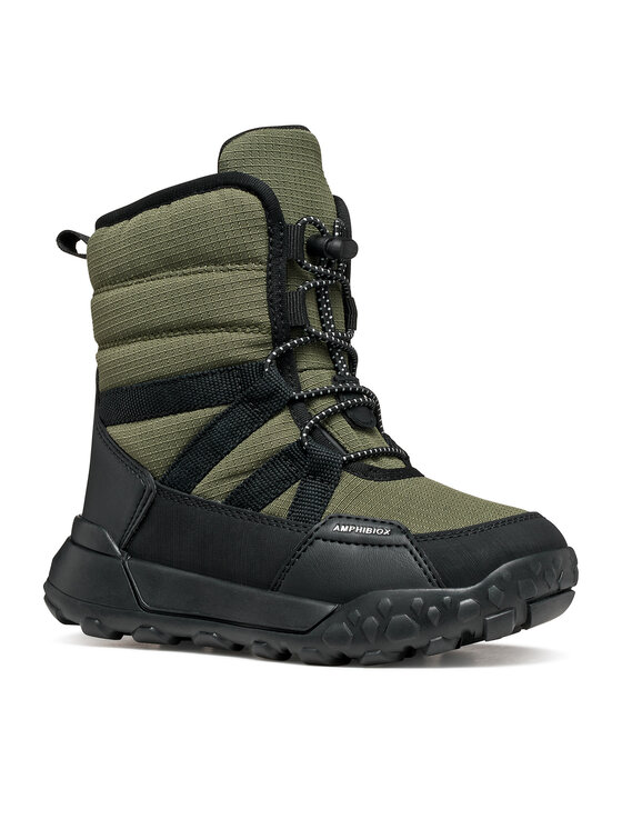 Geox Sniega zābaki Geox J Trekkyup Boy B Abx J46MBC 08V50 C0450 S Tumši zaļa
