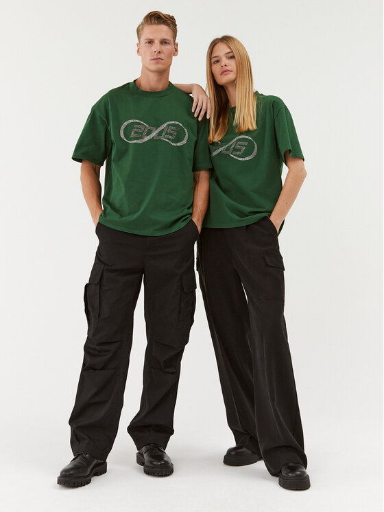 2005 2005 Футболка Forever Tee Зелений Oversize