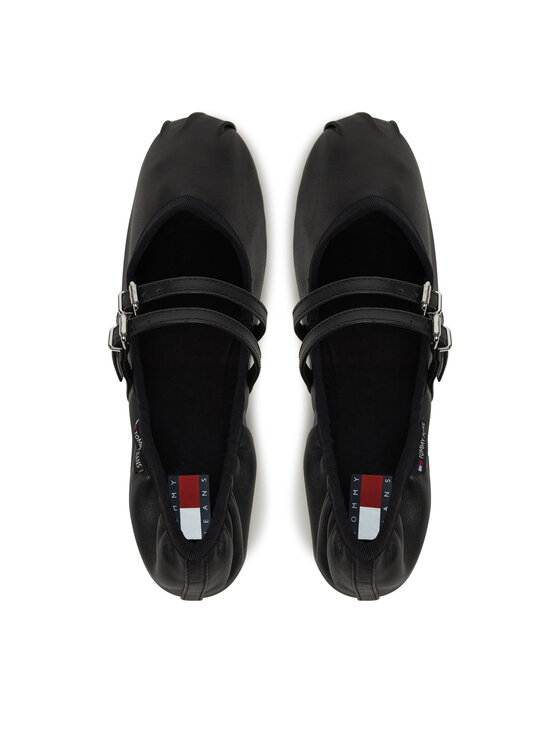 Tommy Jeans Балеринки Tommy Jeans Ballerina EN0EN02720 Черен