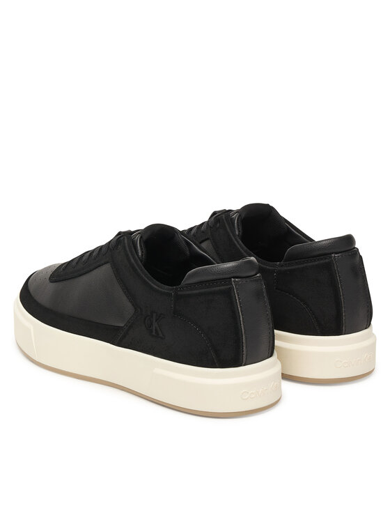 Calvin Klein Superge Calvin Klein Basket Cupsole Laceup Lth-Nu YM0YM01354 Črna