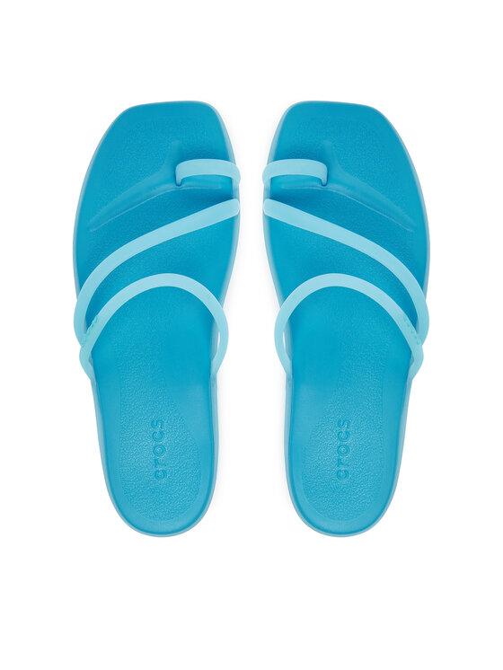 Crocs В'єтнамки Crocs Miami Frosted Toe Loop 211253 Голубий