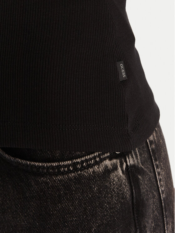 Guess Jeans Guess Jeans Top W6RP20 KA0H1 Negro Slim Fit