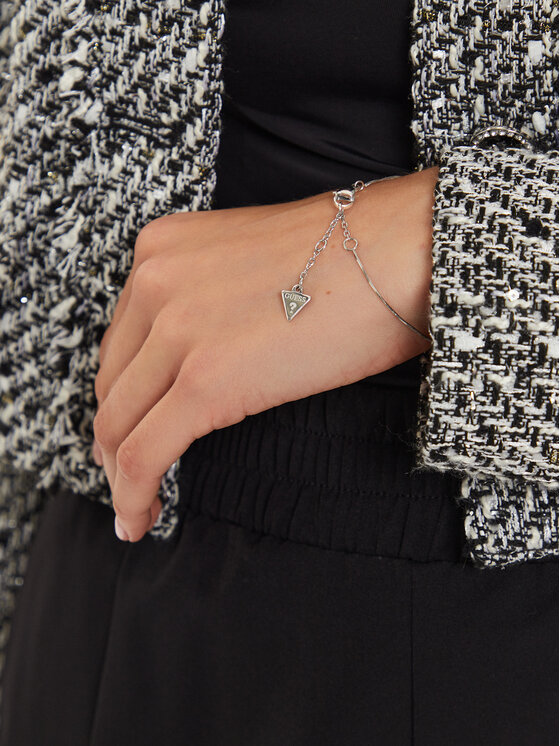 Guess Bransoletka Guess JUBB04 502JW Srebrny