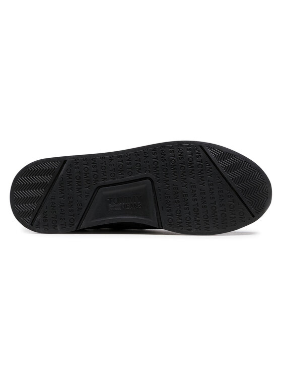 Tommy Jeans Snīkeri Tommy Jeans Flexi Sock Runner EM0EM00664 Melns