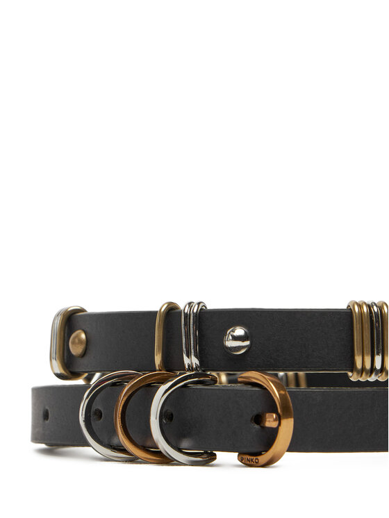 PINKO Dámsky opasok PINKO Cerise H1.5 Belt 20251 PLT01 104587 A2BA Čierna
