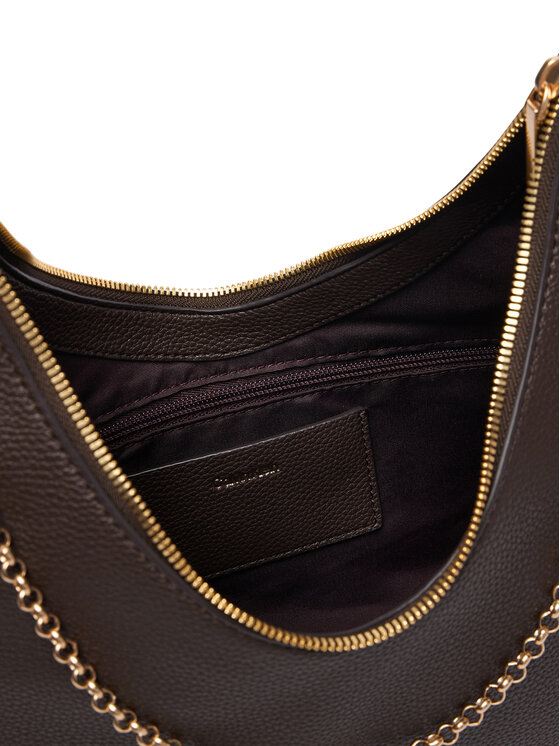 Calvin Klein Ročna torba Calvin Klein Emblem Hw Pebble Shoulder Bag LV04F3495G Bež