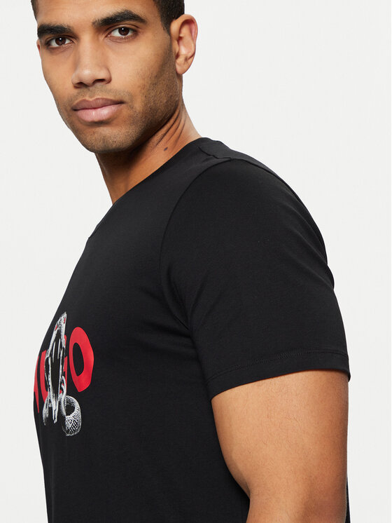 HUGO HUGO Camiseta Deyladec 50530607 Negro Regular Fit