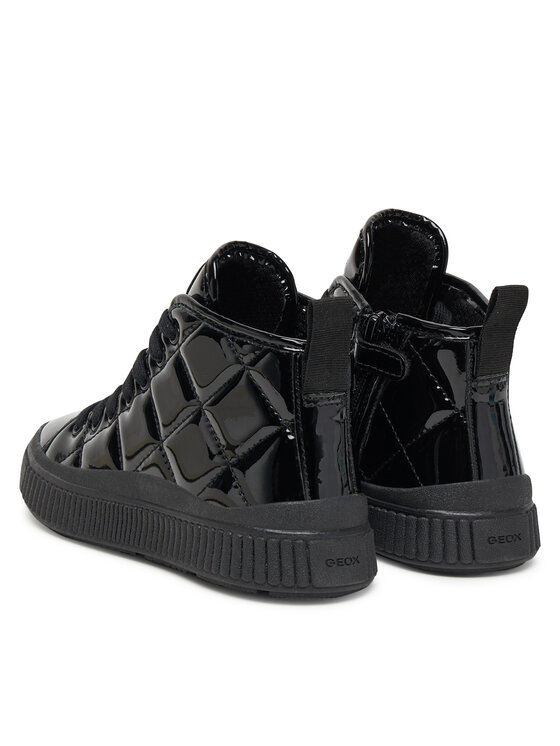 Geox Sneakersy Geox J Laquinny J56M3F 000HH C9999 S Černá