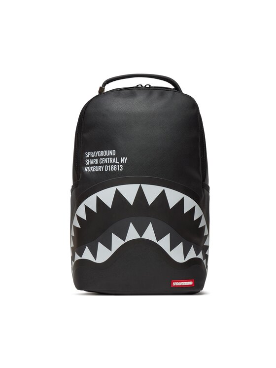 SPRAYGROUND Ruksak SPRAYGROUND Shark Central 2.0 Black On Grey Sp Dlxsv 910B5643NSZ Crna