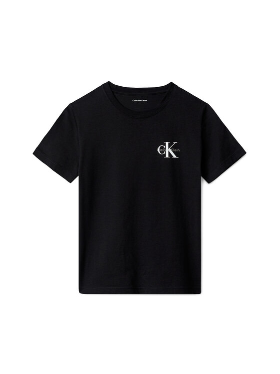 Calvin Klein Jeans Calvin Klein Jeans Camiseta Chest Monologo IU0IU00719 Negro Regular Fit